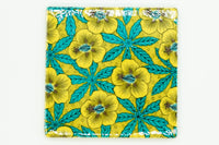 Haibisukasu Coaster, Golden Hibiscus, Kutani ware, Made In Japan, EdoMatcha