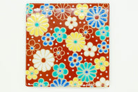 Ume Kiku Plum Blossom Chrysanthemum Coaster EdoMatcha