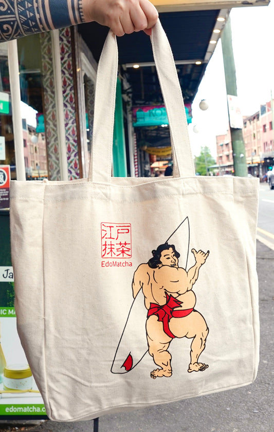 EdoMatcha 100% Organic Cotton Tote, EdoMatcha