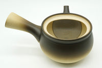 Bokashi Kyusu, Blur Japanese Teapot, Ombre Brown, Tokoname, EdoMatcha