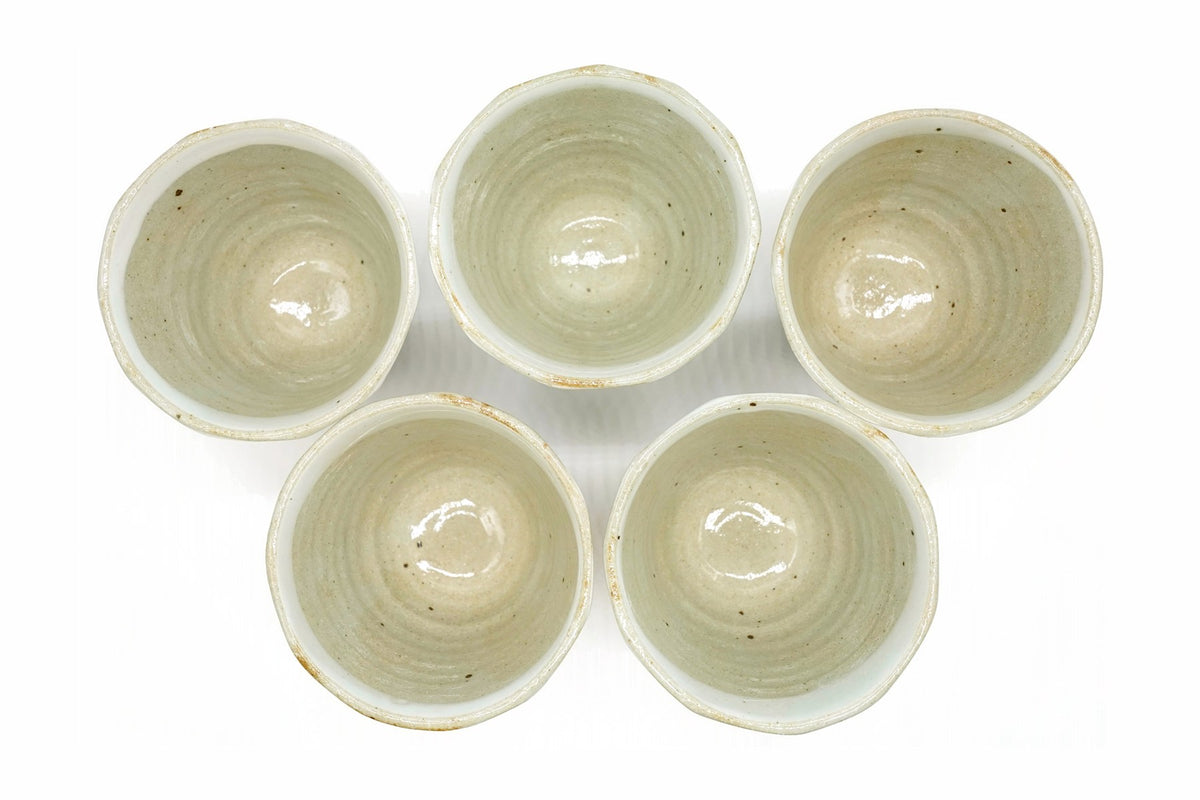Ai Yunomi, Love Japanese Teacup, Set of 5, EdoMatcha