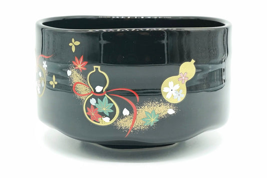 Kin Hyotan Chawan, Japanese Matcha Bowl, EdoMatcha
