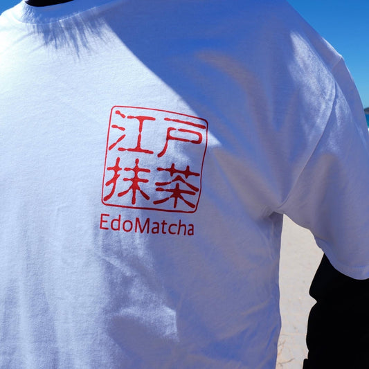 EdoMatcha 100% Organic Cotton T-Shirt (White), EdoMatcha