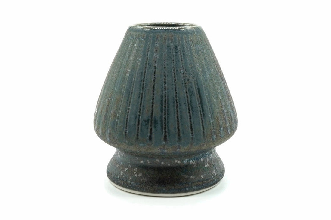Gin chasen naoshi, a Mino ware matcha whisk holder, EdoMatcha