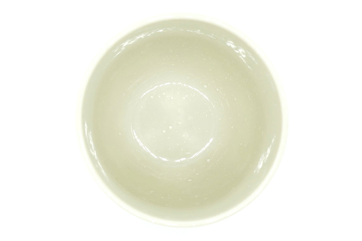Neko Yunomi, Black and White Japanese Teacup, EdoMatcha