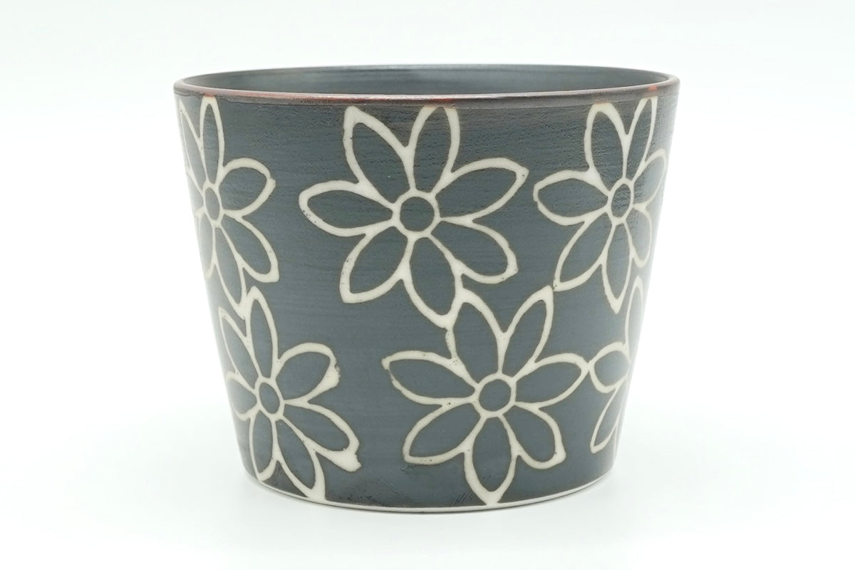  Hanamon Yunomi, Japanese Teacup, EdoMatcha