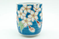 Hanzakura Yunomi, Japanese Teacup, Kutani ware, EdoMatcha