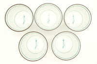 Kaze Yunomi, Japanese Teacup, Set of 5, Edomatcha