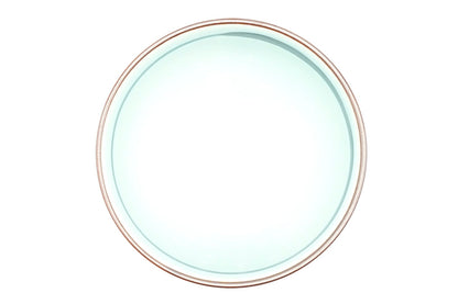 Dragon Yunomi seen from above, pale blue-white glazed interior with a fine brown rim