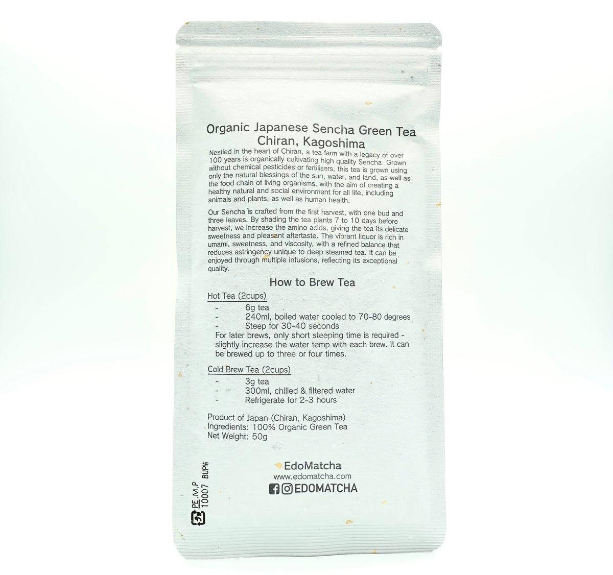 Organic Japanese Green Tea, 50g, Kagoshima, EdoMatcha