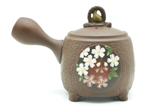 Sakura Hyotan Kyusu, Japanese Teapot, EdoMatcha