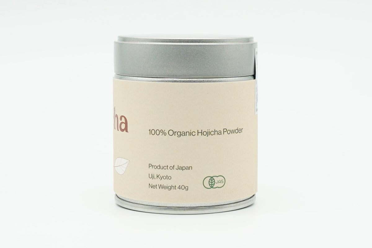 Organic Japanese Hojicha Powder, 40g tin, EdoMatcha