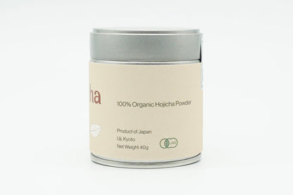 Organic Japanese Hojicha Powder, 40g tin, EdoMatcha
