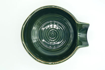 Oribe Katakuchi Chawan, Japanese Matcha Bowl, EdoMatcha