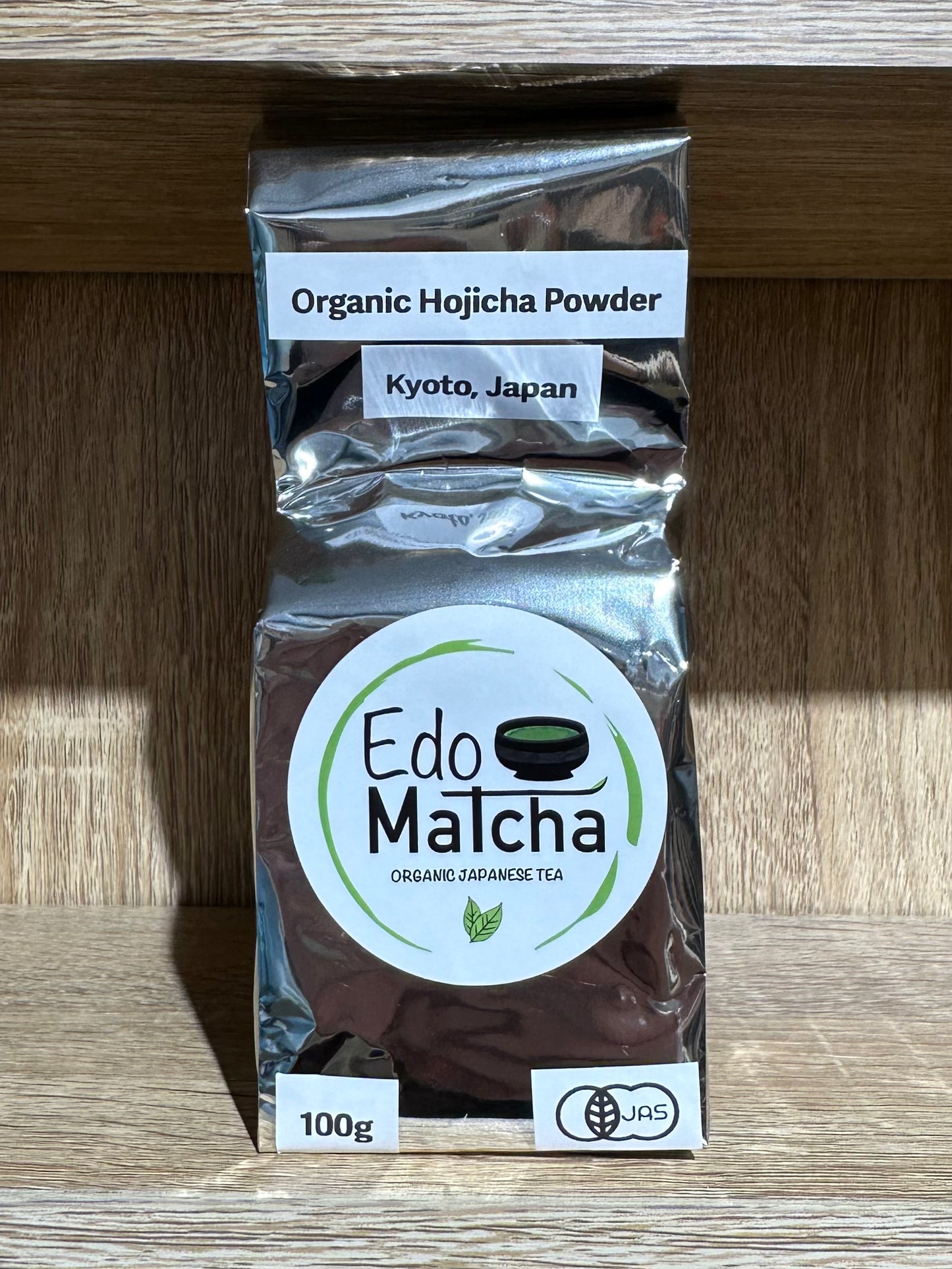 Organic Japanese Hojicha Powder, 100g bag, EdoMatcha
