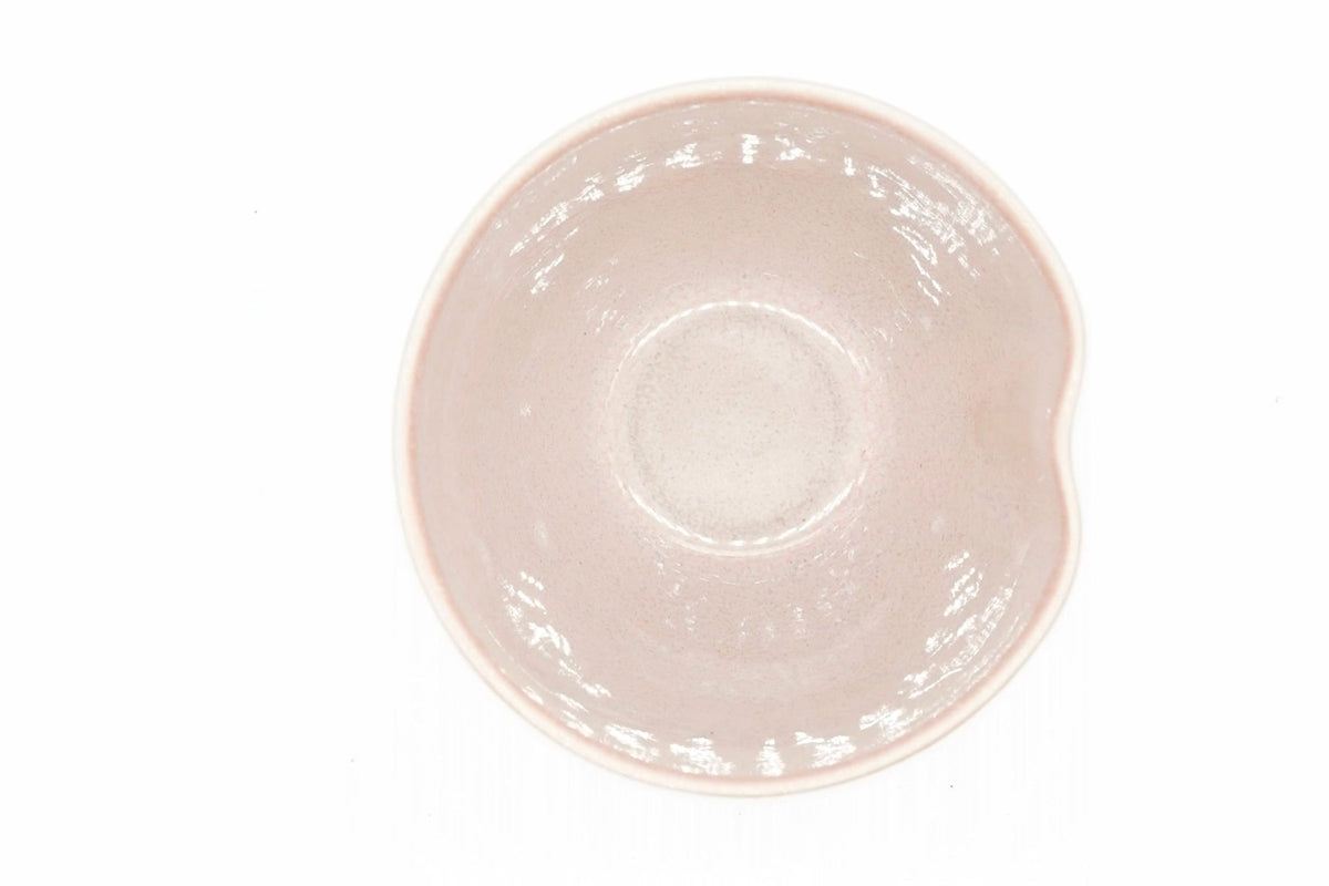 Beni-Sakura Yunomi from above, the pale pink inside of the cup