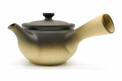 Bokashi Kyusu, Blur Japanese Teapot, Ombre Brown, Tokoname, EdoMatcha
