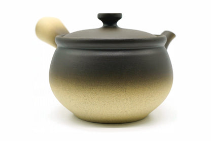 Bokashi Kyusu, Blur Japanese Teapot, Ombre Brown, Tokoname, EdoMatcha