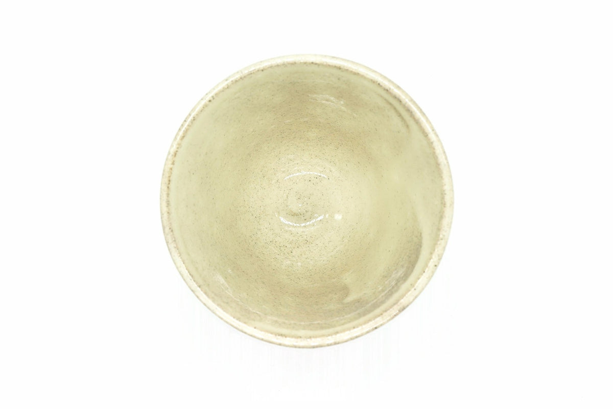 Daikon Yunomi from above, the pale cream inside
