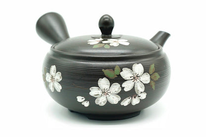 Fuyu Zakura Kyusu Winter Cherry Blossom Japanese Teapot EdoMatcha Sydney