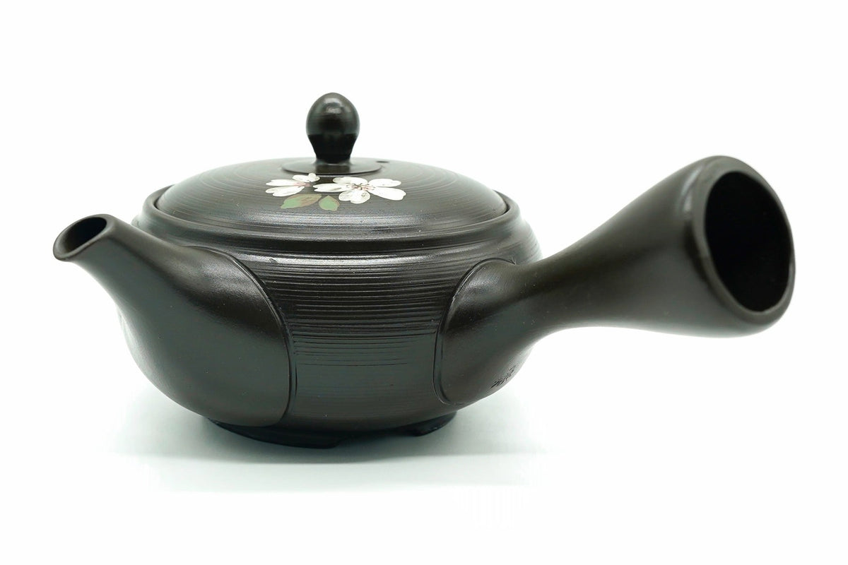 Fuyu Zakura Kyusu Winter Cherry Blossom Japanese Teapot EdoMatcha Sydney