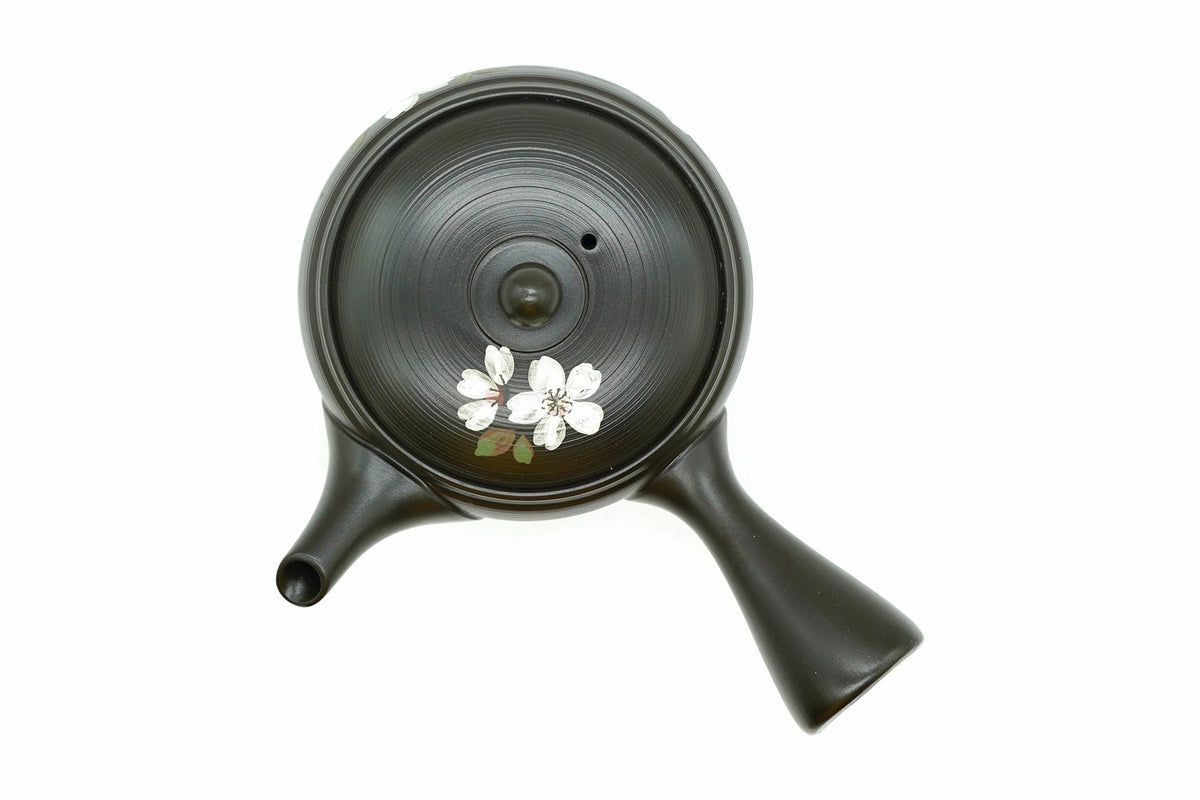 Fuyu Zakura Kyusu Winter Cherry Blossom Japanese Teapot EdoMatcha Sydney
