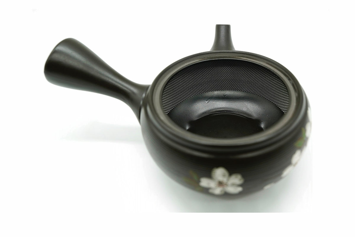 Fuyu Zakura Kyusu Winter Cherry Blossom Japanese Teapot EdoMatcha Sydney
