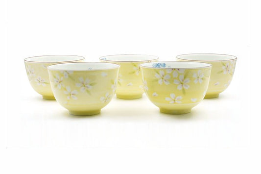 hana yunomi Japanese tea cup set of 5 edomatcha Australia