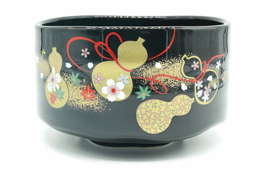 Kin Hyotan Chawan, Japanese Matcha Bowl, EdoMatcha