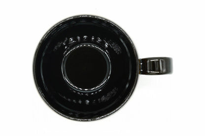 Kinpai Yunomi from above, the glossy black inside, EdoMatcha Sydney