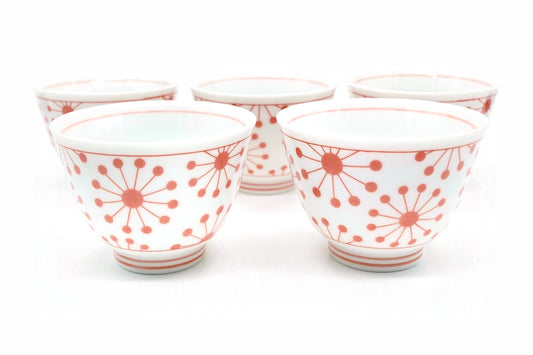Matsuri Yunomi, Japanese Teacup, Set of 5 cups, EdoMatcha, Sydney