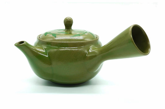 Midori-Zakura Green Cherry Blossom Kyusu Japanese Teapot EdoMatcha