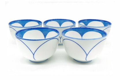 Nagisa Yunomi, Japanese Teacup, Set of 5, EdoMatcha