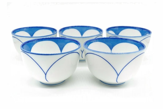Nagisa Yunomi, Japanese Teacup, Set of 5, EdoMatcha