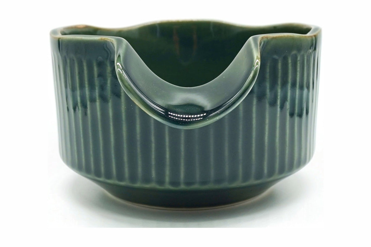Oribe Katakuchi Chawan, Japanese Matcha Bowl, EdoMatcha