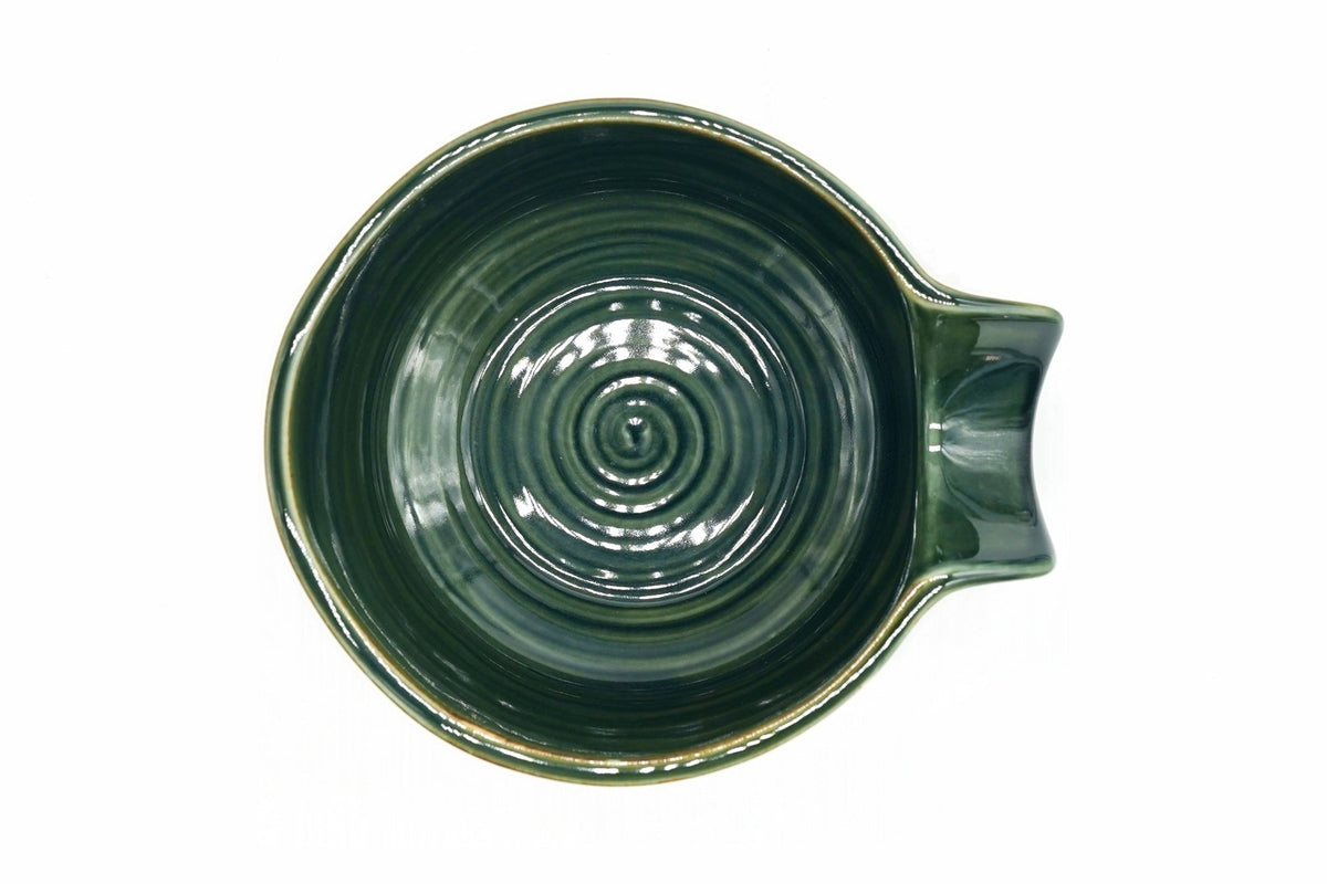 Oribe Katakuchi Chawan, Japanese Matcha Bowl, EdoMatcha