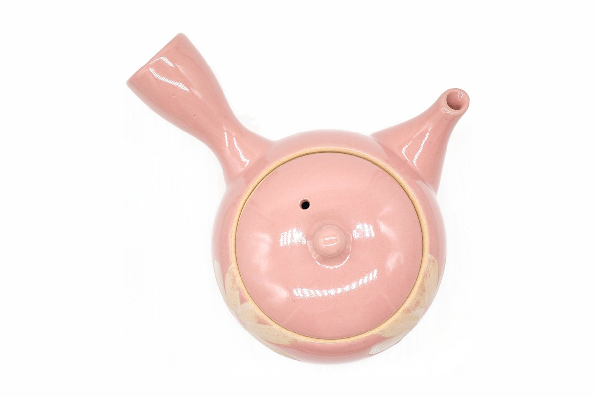 Pink Shunbun Kyusu, Japanese Teapot, EdoMatcha