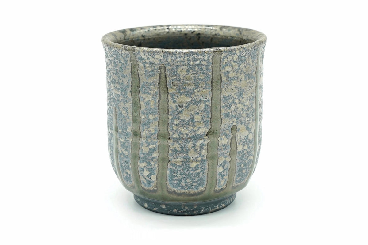 Suraimu Kyusu, Grey Japanese Teapot Set, Yunomi, cup and saucer, Edomatcha