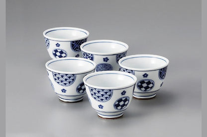 wa yunomi Japanese tea cup set of 5 edomatcha Australia
