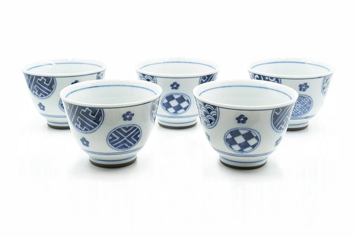 wa yunomi Japanese tea cup set of 5 edomatcha Australia