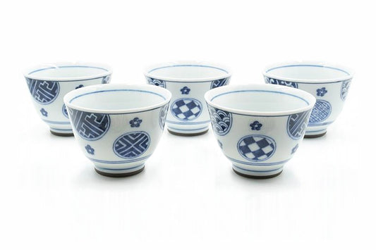 wa yunomi Japanese tea cup set of 5 edomatcha Australia