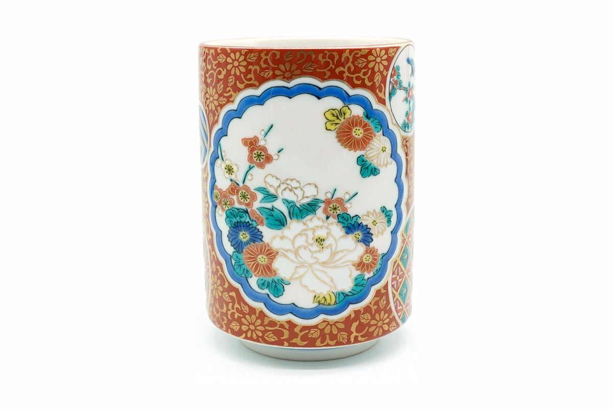 Wabana Yunomi, Japanese Teacup, Japanese Kutani ware, EdoMatcha