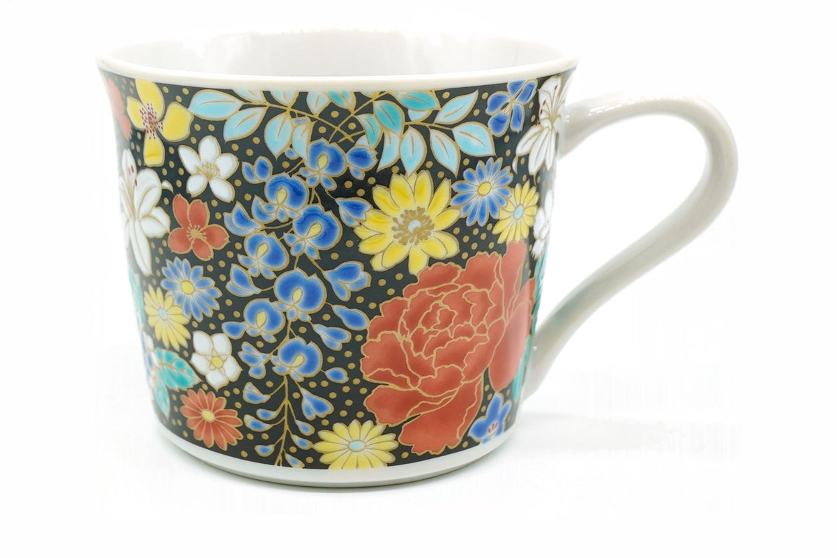 Yoru no Hana Yunomi, Japanese Teacup, Kutani ware, EdoMatcha