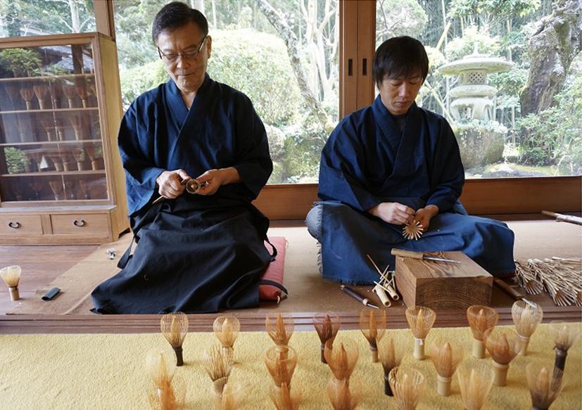 handcrafted Japanese matcha bamboo whisk chasen from Nara Prefecture