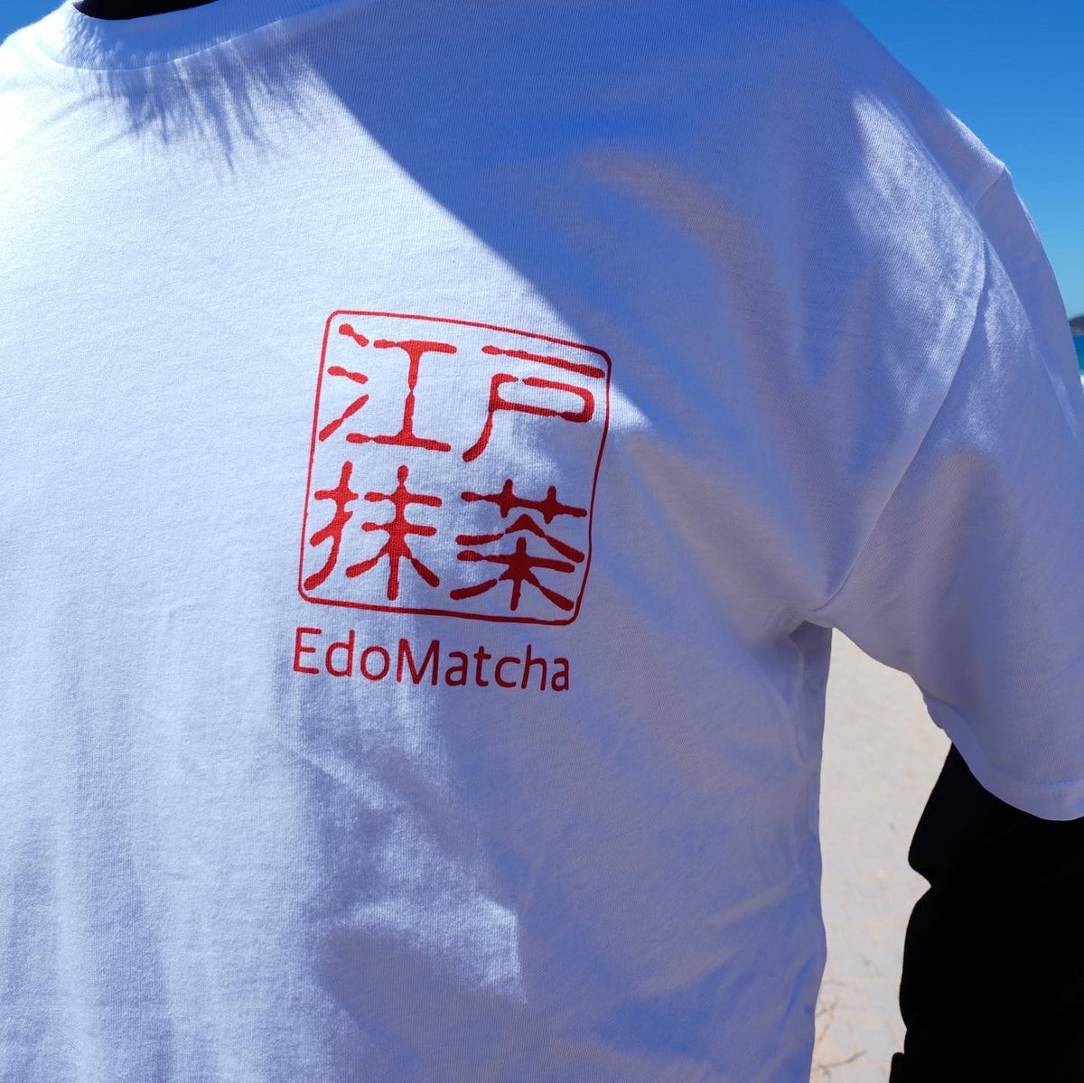 EdoMatcha 100% Organic Cotton T-Shirt (White), EdoMatcha